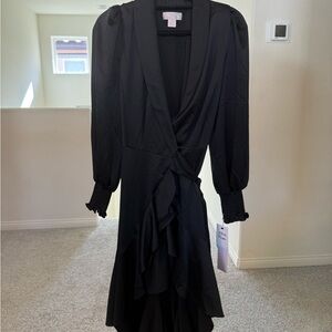 Rachel Parcell Black Long Sleeve Dress